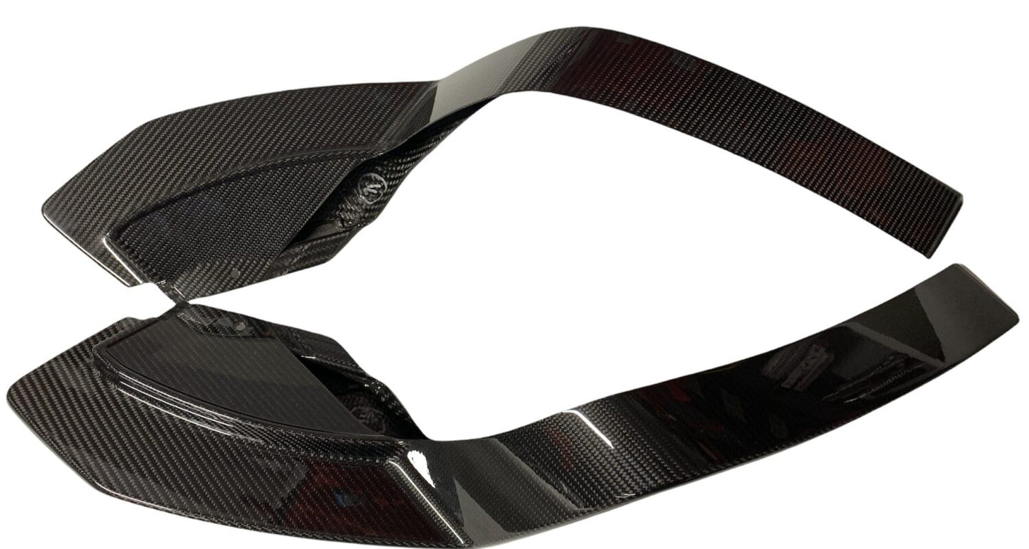 2X NEW ORIGINAL CARBON SPOILER COVERS AUDI TT SPORT 8S0088541 8S0088542