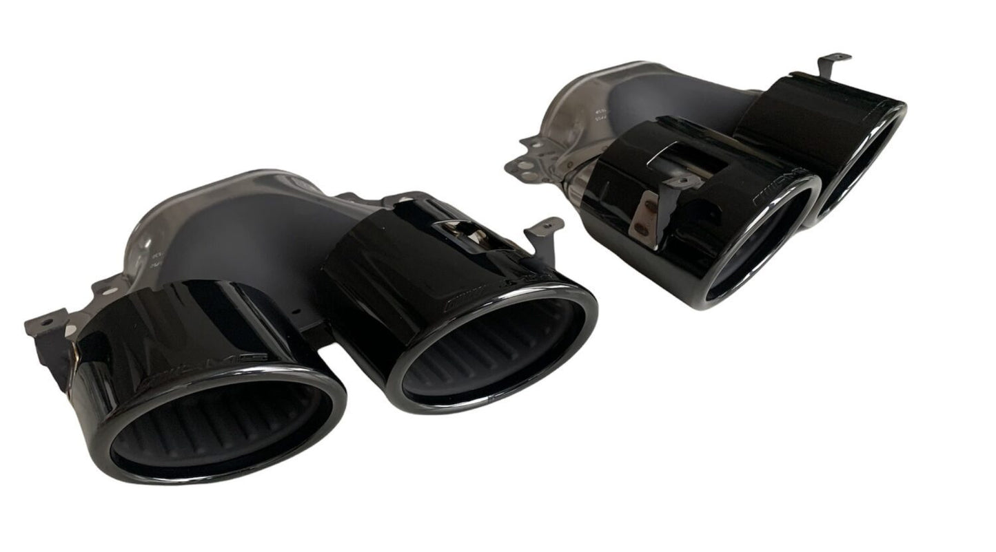 2X EXHAUST TIP MERCEDES A A45S AMG W177 GT53 W290 GLA CLA GLE53 W167 GT 53 A0004901500 A0004901600