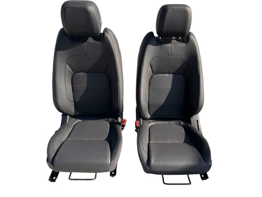2X NOWE OEM FOTELE PRZEDNIE WENTYLOWANE CZARNA SKÓRA JAGUAR I-PACE X590 J9D3-14B719