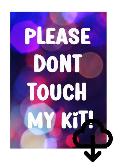 A4 Sign - Please dont touch! - Download